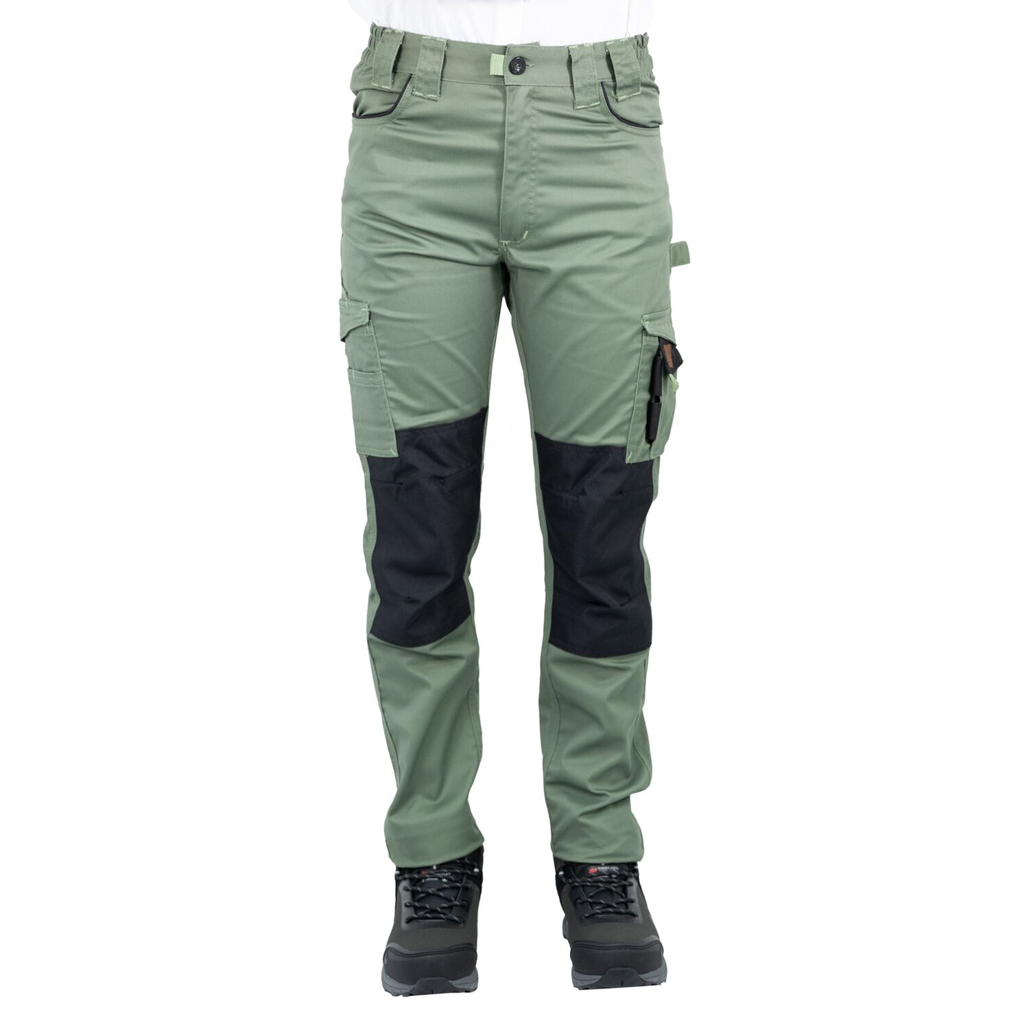 Pantal&oacute;n Cargo Hw Dakota Spandex Mujer Verde Oliva image number 0.0